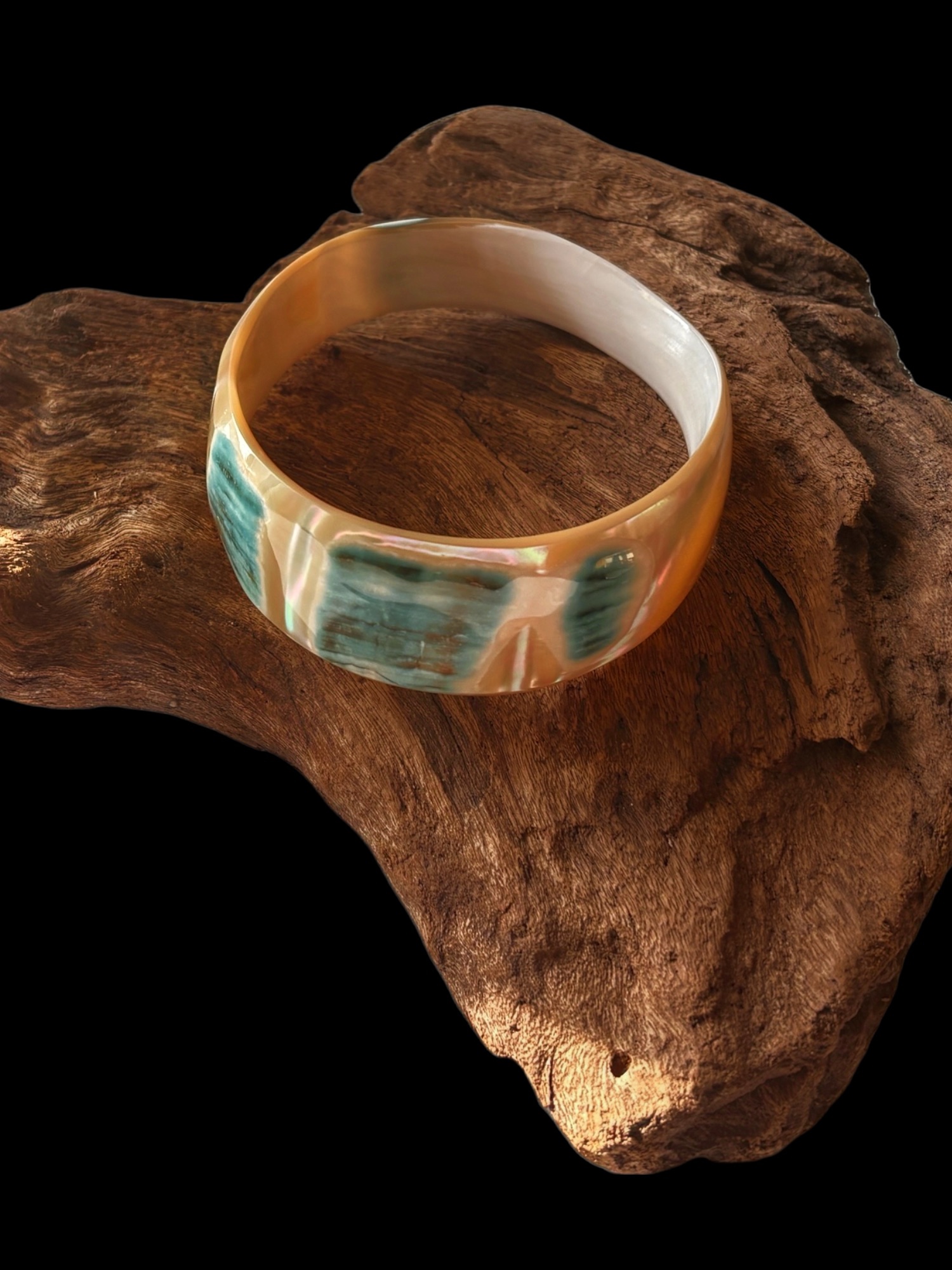THE TIDE BANGLE - OCEAN JADE alternate view 2
